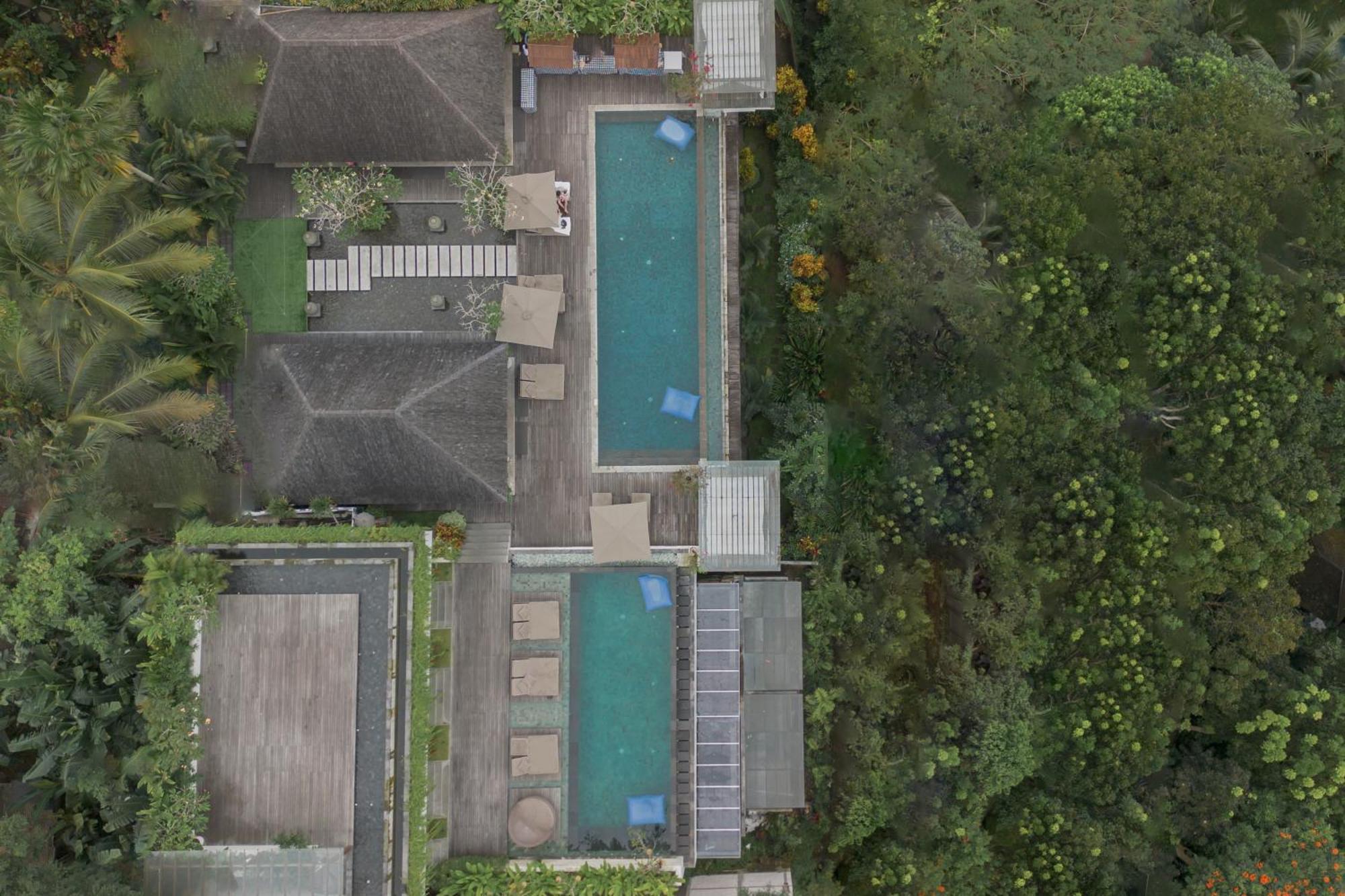 Goya Boutique Resort Ουμπούντ Εξωτερικό φωτογραφία Aerial view of the house